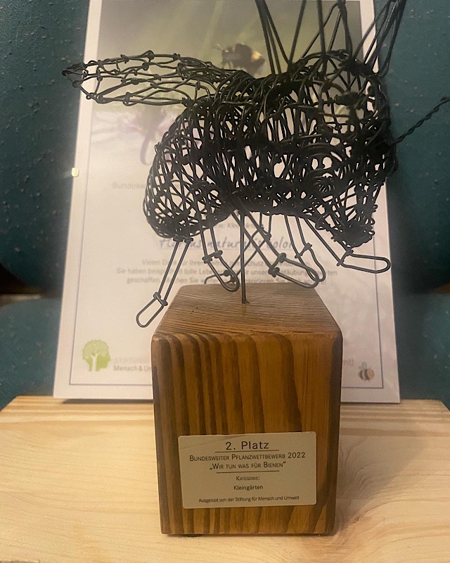 Erfahrungen sammeln und wachsen – mein Jahresrückblick 2022
Pokal und Urkunde
Kerstin Dähne Pflanzwettbewerb