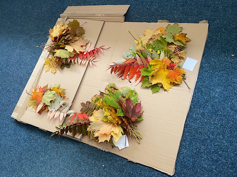 Erfahrungen sammeln und wachsen – mein Jahresrückblick 2022,
Herbstblätter,
Kunst mit Kindern