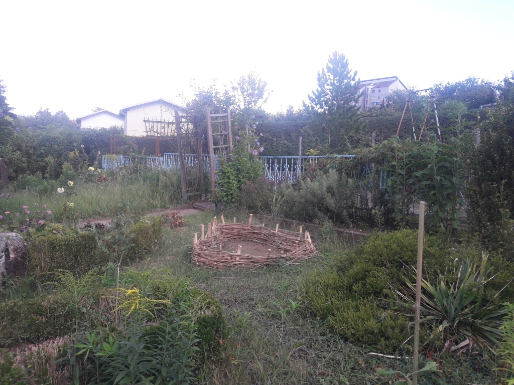 Ein Garten auf dem Weg zum Naturgarten
neues Erdbeerbeet aus Zweigen des Bambus
Naturgarten
Kerstin Dähne